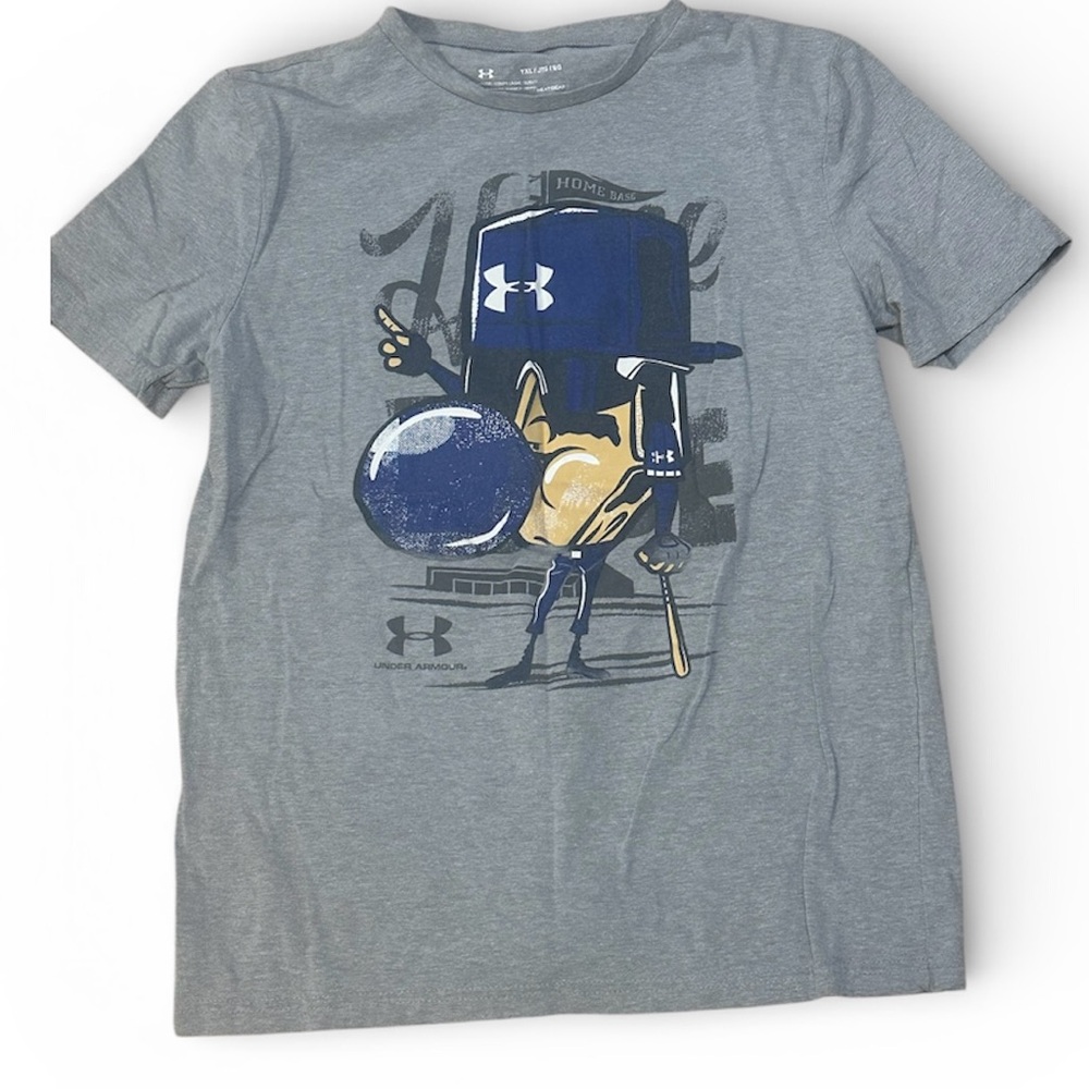 Under Armour Charcoal HeatGear Tee Boys Youth XL